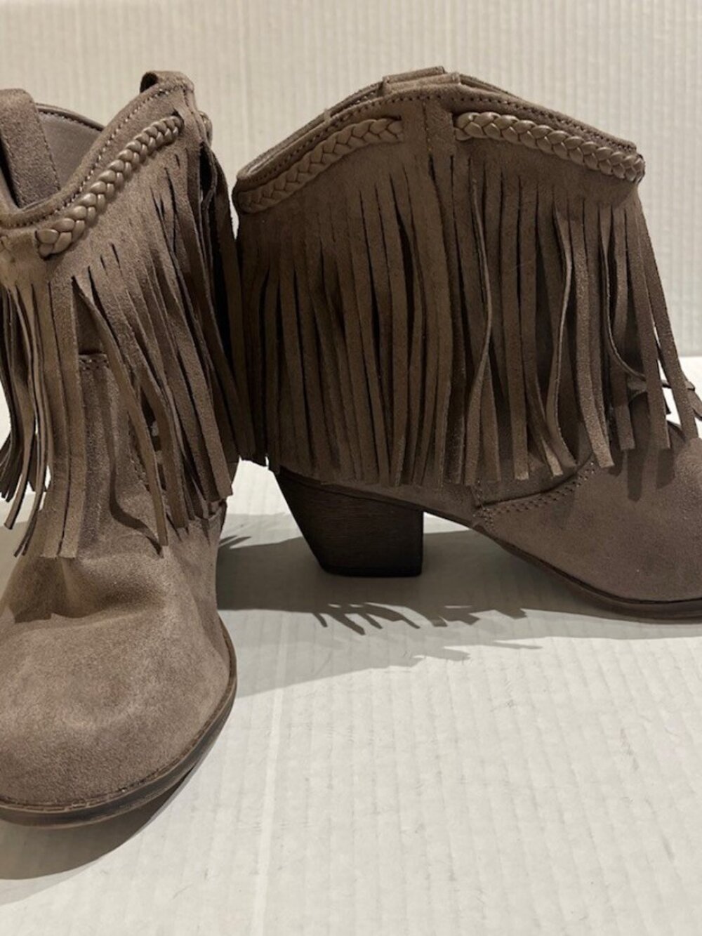 Boots Suede Distressed Ankle